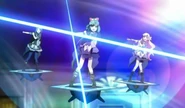AKB0048 preparing to fight.