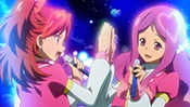 Kanata and Mimori singing "Shonichi"
