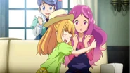 Sonata hugging Mimori.