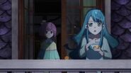 Chieri eating.