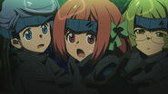 Nagisa, Makoto and Suzuko in Episode 12.