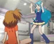 Chieri being trained by Yuuko