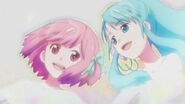 Chieri and Nagisa in a flashback.