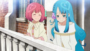 Chieri embarrassed by what Nagisa had seen.