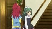 Takamina talking to Kanata.