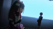 Takamina talking to Tsubasa.