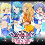 Chieri, Yuka, Sonata, and Makoto Galaxy Cinderella.