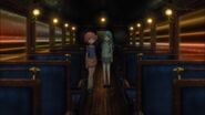 Nagisa and Chieri in the train to the the theater.