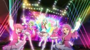 Mimori and the others singing Oogoe Diamond.