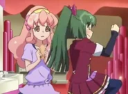 TakaMina hurrying into the bathroom.