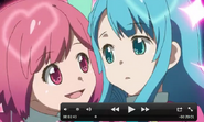 Nagisa and Chieri in the opening.