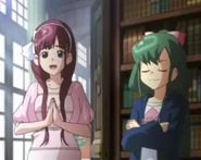 Takamina and Yukirin talking to the girls