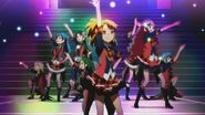 Yuuko and the rest of AKB0048 singing Beginner.