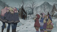 Nagisa, Orine, Yuka and the others talking with children of Tundrastar.