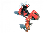 Shotaro Kaneda and his bike