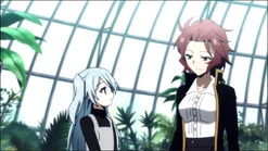 Chitaru with Hitsugi in the garden.