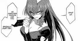 Isuke annoyed by Tokaku, threatening her she shall just die off.