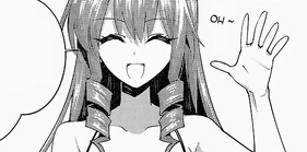 Isuke's friendly fake smile.