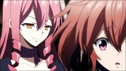 Isuke and Haru watching Tokaku leave.