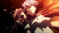 Tokaku hitting Isuke.