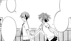 Haru giving Tokaku a hanky