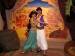 Aladdin and Jasmine at Epcot's Morocco