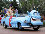 Jasmine at the Disney Stars and Motorcars Parade