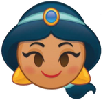 Jasmine's emoji for Disney Emoji Blitz.