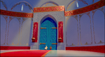 Front doors in the throne room