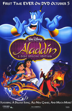 Original Aladdin poster Double sided