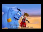 Genie with Sora in Kingdom Hearts