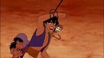 Aladdin saving two children from Prince Achmed.