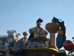 Aladdin as Prince Ali at the Dreams Come True Parade