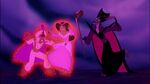 Jafar controlling Aladdin and Jasmine