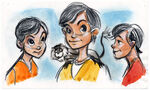 Concept art of Aladdin as a child