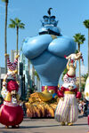 Genie float in the Aladdin's Royal Caravan parade.