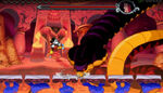 Snake Jafar boss battle in Epic Mickey: Power of Illusion