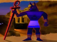Anubis in Aladdin Nasira's Revenge Video Game.