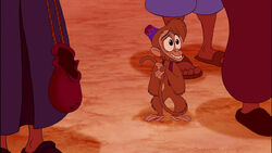 Abu, Aladdin's pet monkey accompanied him everywhere he went. Abu cannot  talk like Iago but he seems to be a b…