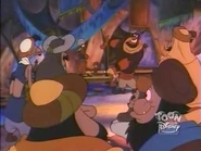 Five of Abis Mal's Minions and the One Eye Thief as patrons at the Skull and Dagger in "To Cure a Thief"