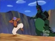 The Mechanical Dragon stomps.jpg (98 KB) The Mechanical Dragon stomping closer to Aladdin.