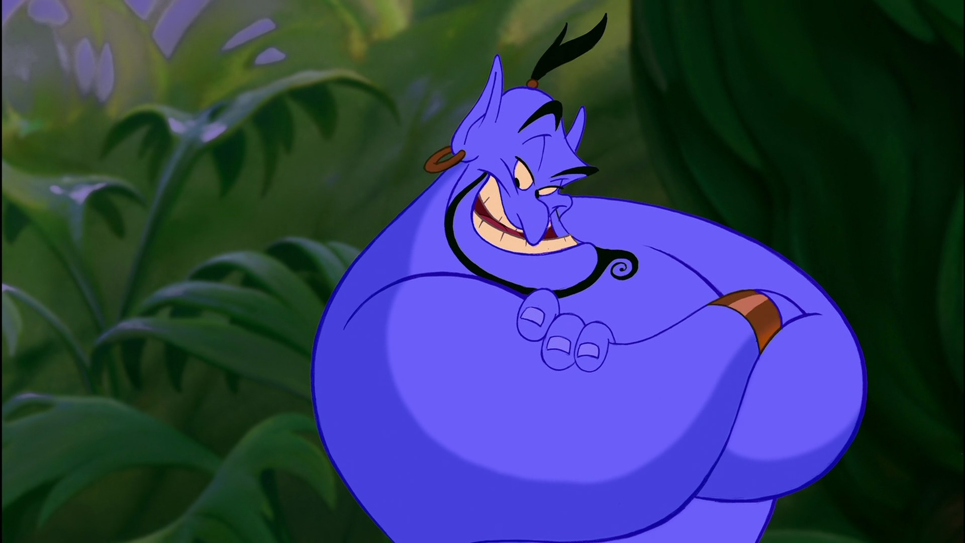 8. Blue Hair Genie Aladdin Costume - wide 4