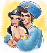 Aladdin and Jasmine concept art (2)