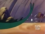 The Dragon hit Abu with his tail.jpg (90 KB) The Mechanical Dragon hits Abu as a donkey with his tail.