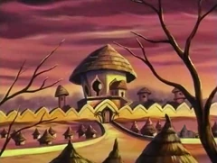 Quirkistan becomes a barren desert when its king is unhappy.