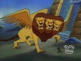 Giant Three Headed Lion