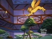 Giant Three Headed Lion 27.jpg (229 KB) The Winged Lion chased Nefir Hasenuf around inside the tower after the battle of a giant moth Mothias