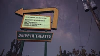 Sign along the road.