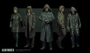 Concept art of Shadows in the Dark Place taking the forms of Cult of the Word members