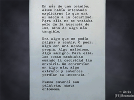 Página 13: El miedo de Alice a la oscuridad